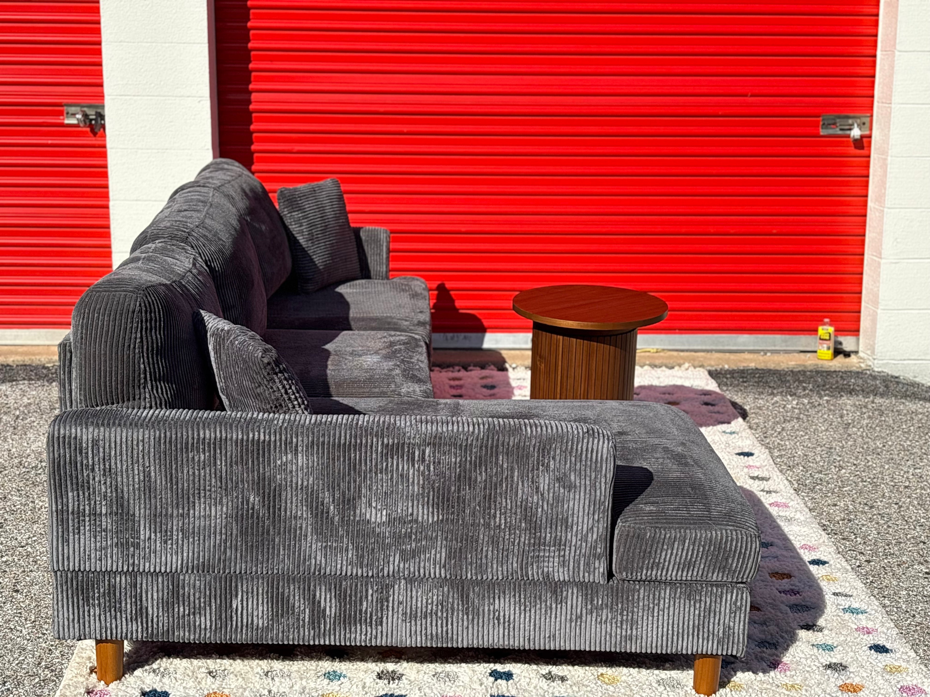 Grey 2 Piece Sectional with Pike and Main Coffee Table Set