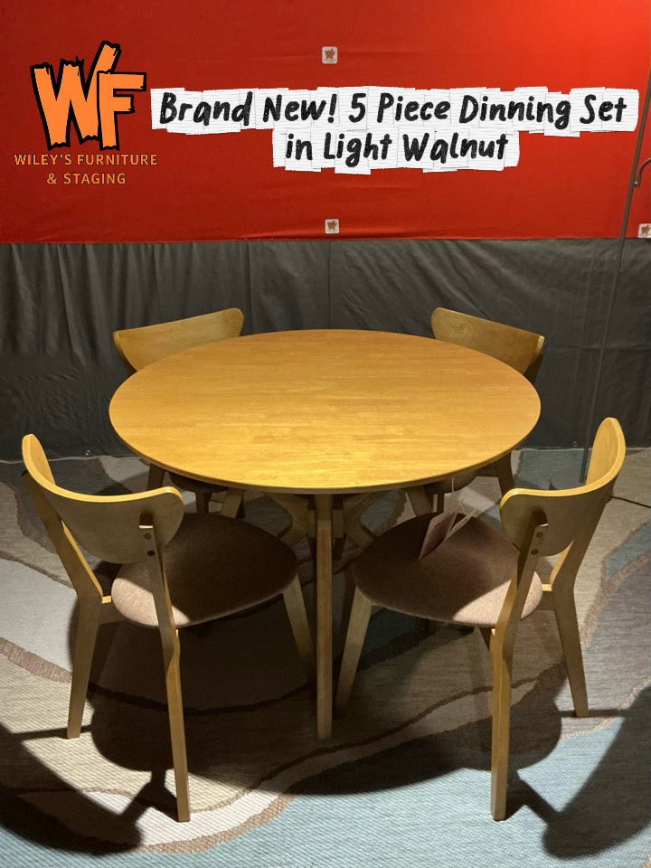 Elowen 5-Piece Round Dinning Set