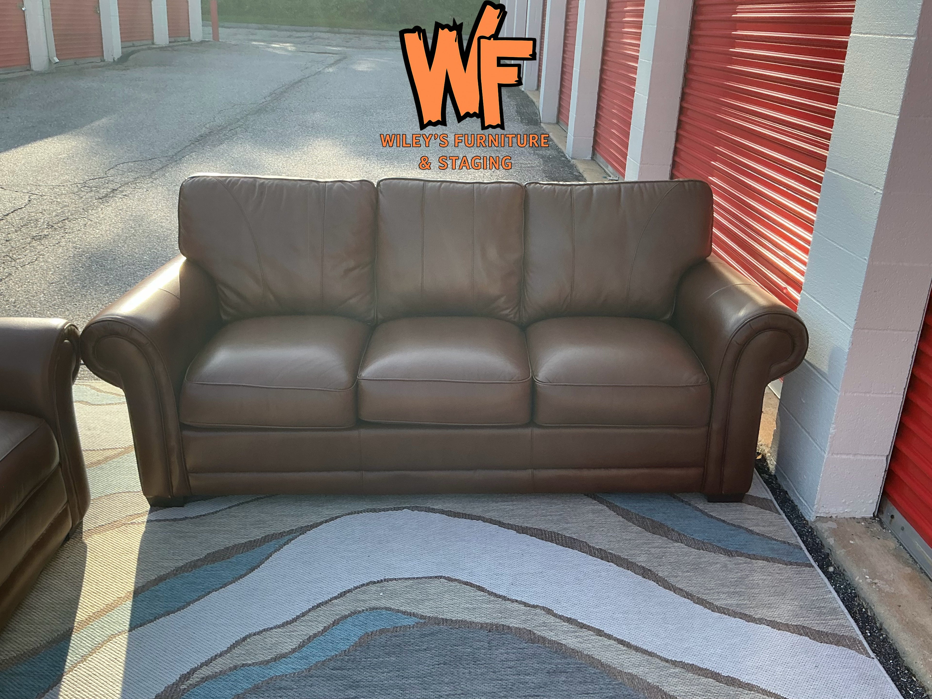 Mark Genuine Leather Sofa and Loveseat Set
