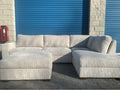 Thomasville (Corduroy) 2 Piece Sectional with Ottoman Set