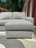Value City 2 Piece (Chenille) Sectional Set