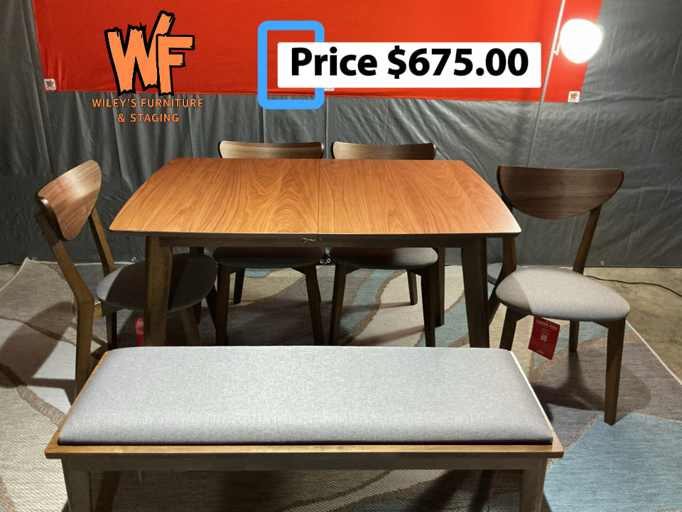 Alfredo 6- Piece Butterfly Leaf Dinning Set