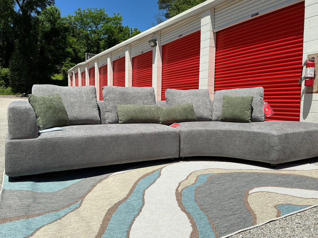 Toscano Grey 134-Inch Sectional Set