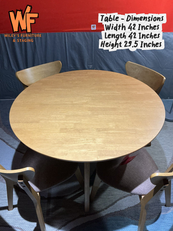 Elowen 5-Piece Round Dinning Set