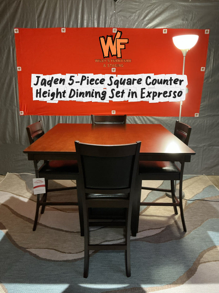 Jaden 5-Piece Square Counter Height Dinning Set