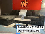 Ashley Furniture 2pc Sectional with all Pillows Included Set