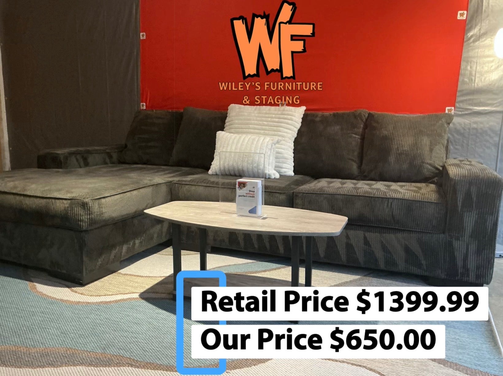 Ashley Furniture 2pc Sectional with all Pillows Included Set