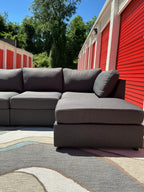 5 Piece (Low Profile) Sofa Set with Ottoman