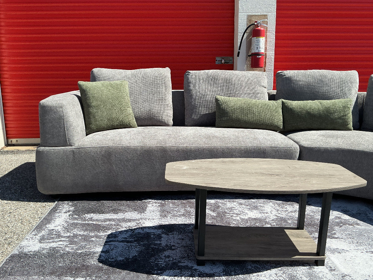 Toscano Grey 134-Inch Sectional Set