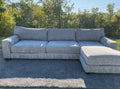 Grey Lounge 2 Piece Sectional Set