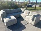Thomasville 6 Piece Modular Sectional With Ottoman Set