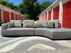 Toscano Grey 134-Inch Sectional Set