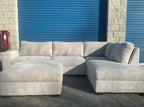 Thomasville (Corduroy) 2 Piece Sectional with Ottoman Set