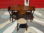 5-Piece Chestnut Rectangular Dinning Set