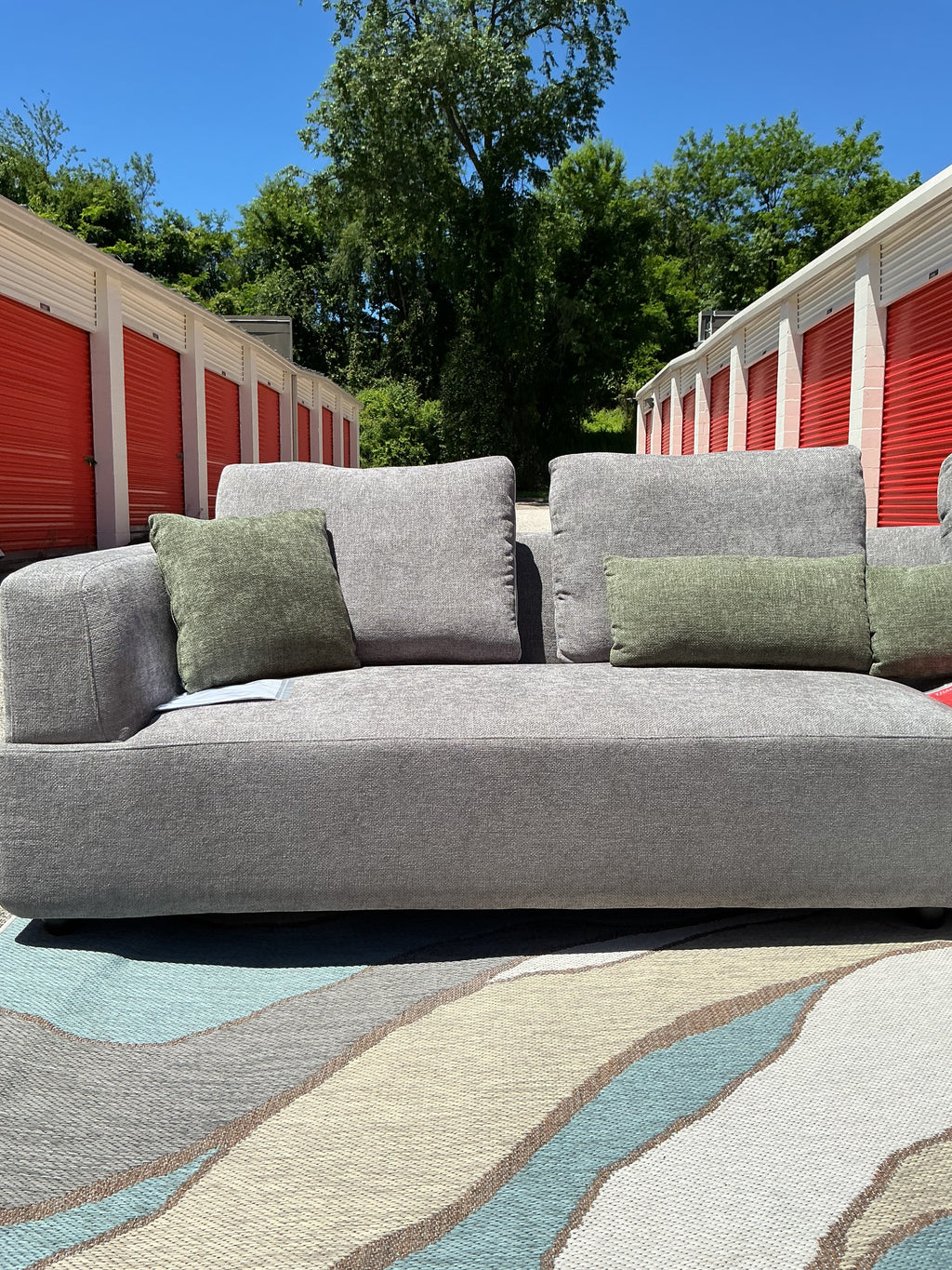 Toscano Grey 134-Inch Sectional Set