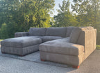 Thomasville 2 Piece Sectional with Ottoman Set