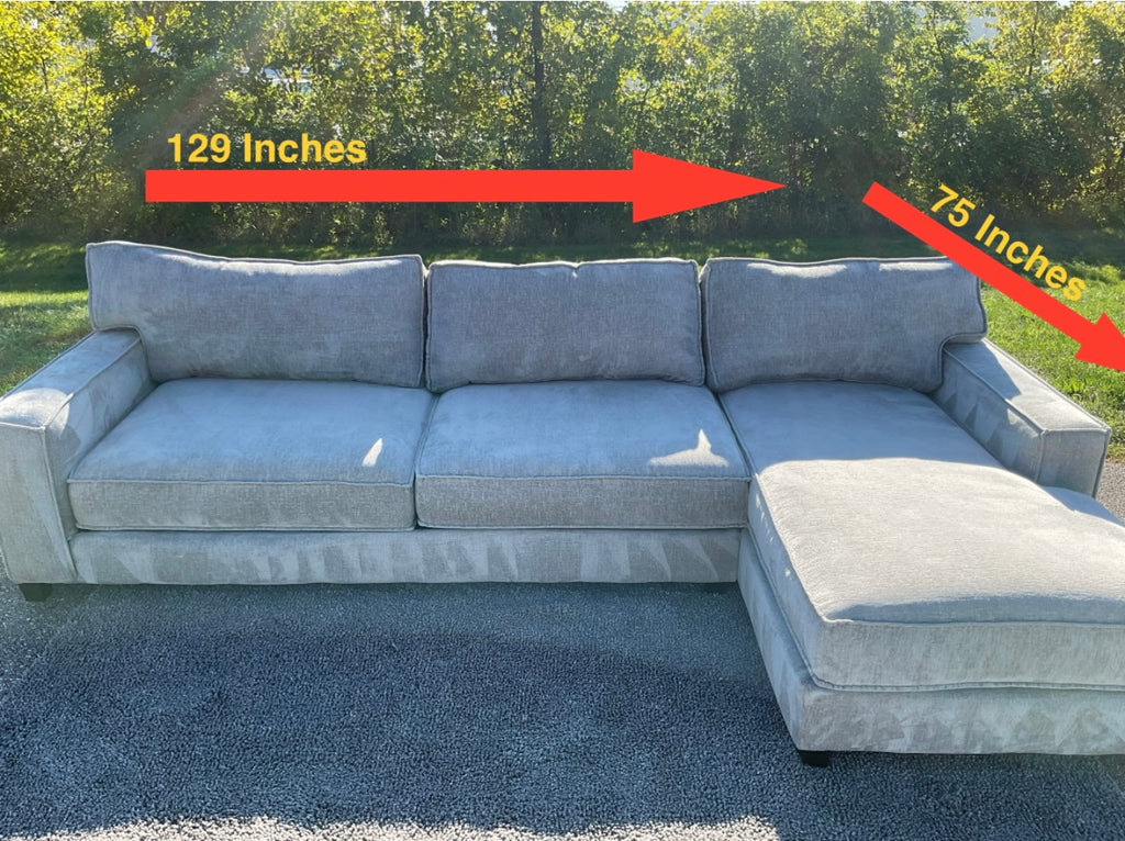 Grey Lounge 2 Piece Sectional Set