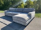 Grey Lounge 2 Piece Sectional Set