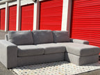 Value City 2 Piece (Chenille) Sectional Set