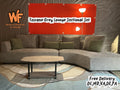 Toscano Grey 134-Inch Sectional Set