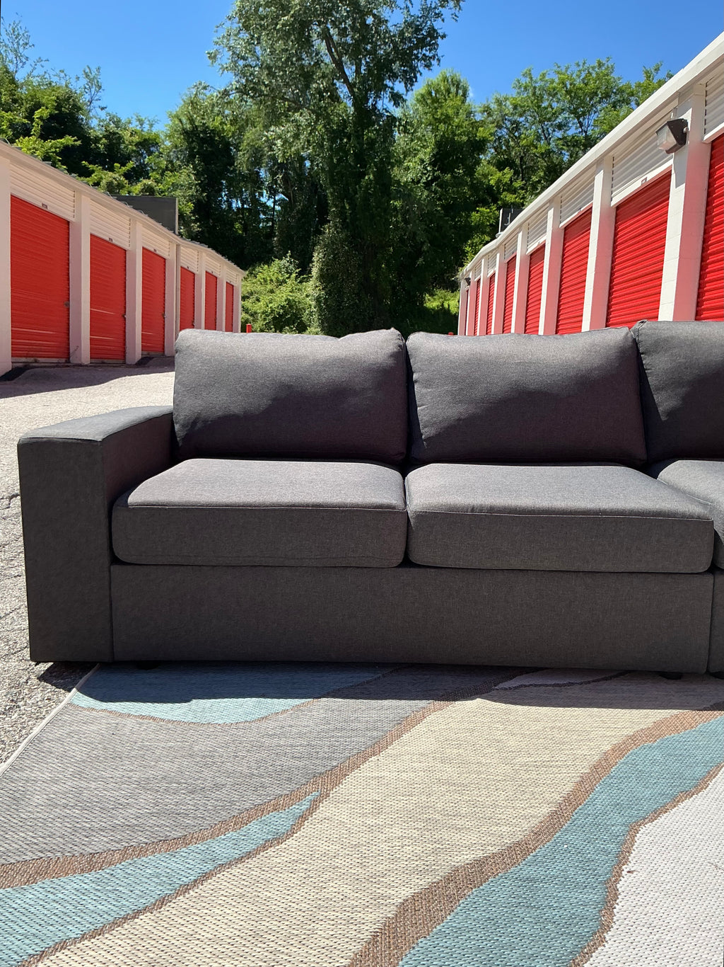 5 Piece (Low Profile) Sofa Set with Ottoman