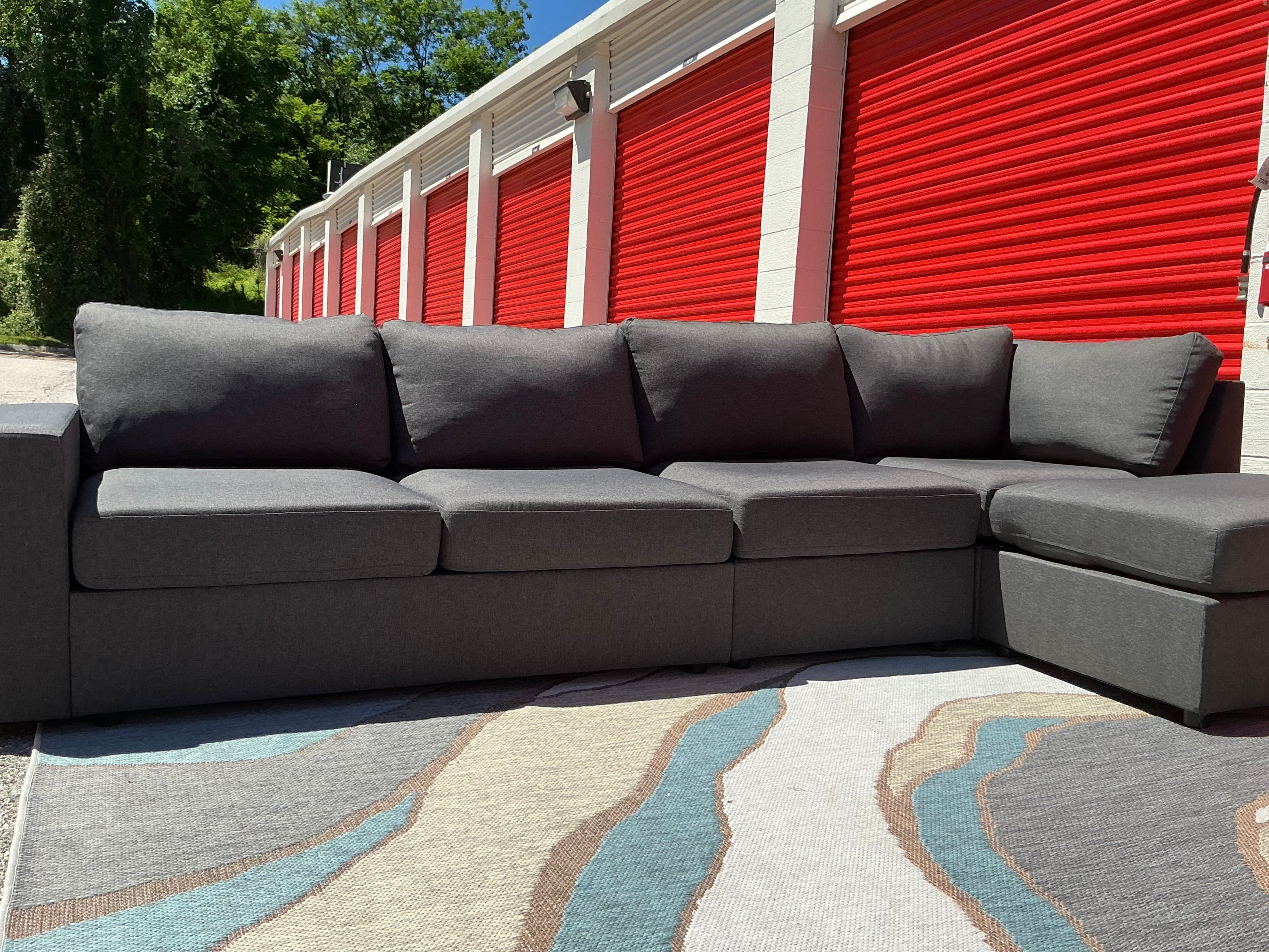 5 Piece (Low Profile) Sofa Set with Ottoman