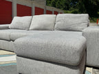 Value City 2 Piece (Chenille) Sectional Set
