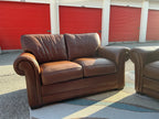 Mark Genuine Leather Sofa and Loveseat Set