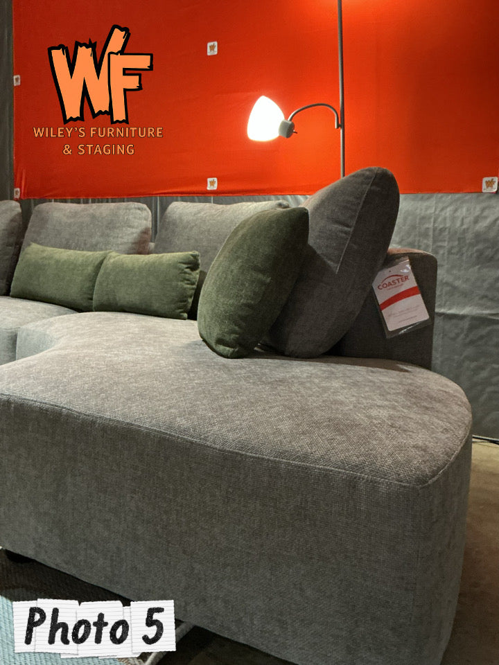 Toscano Grey 134-Inch Sectional Set