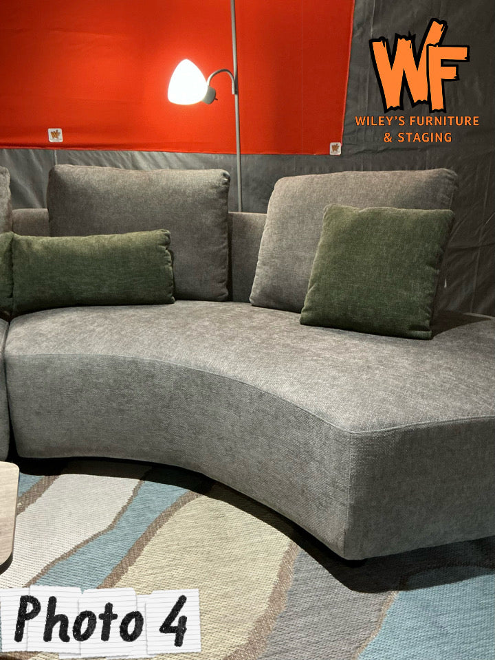 Toscano Grey 134-Inch Sectional Set