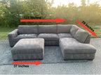 Thomasville 2 Piece Sectional with Ottoman Set