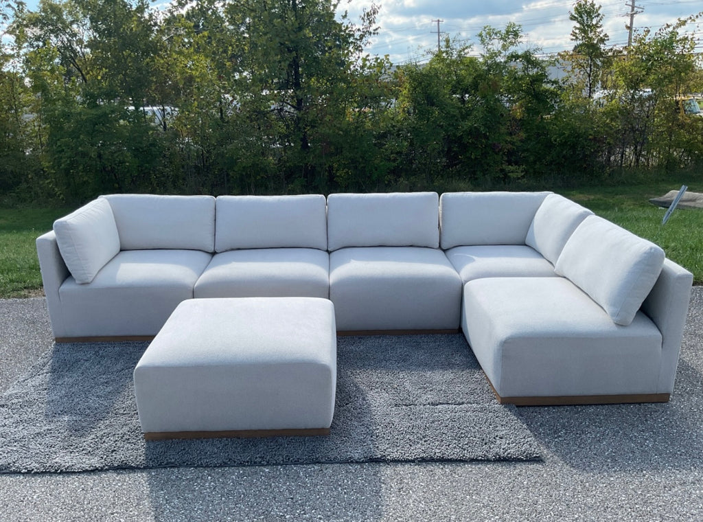 Thomasville (Henredon) 6 Piece Sectional with Ottoman Set