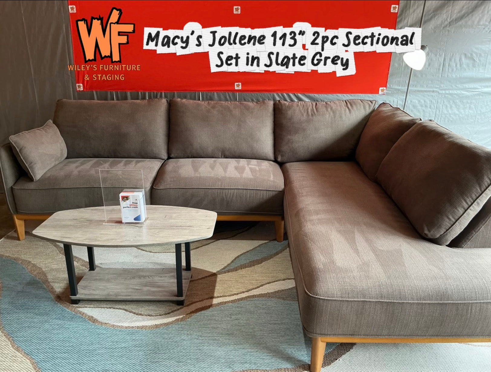 Jollene 113” 2pc Sectional Set