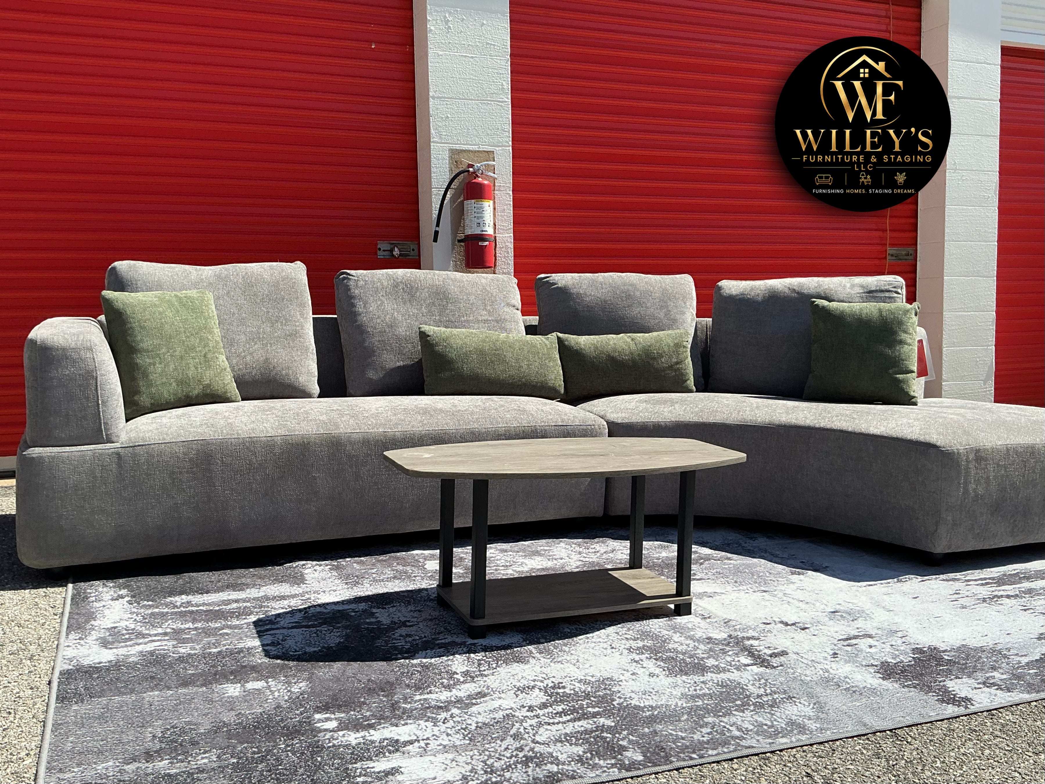 Toscano Grey 134-Inch Sectional Set