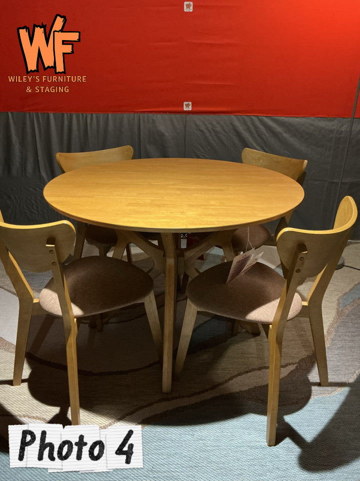 Elowen 5-Piece Round Dinning Set