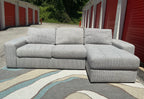 Value City 2 Piece (Chenille) Sectional Set