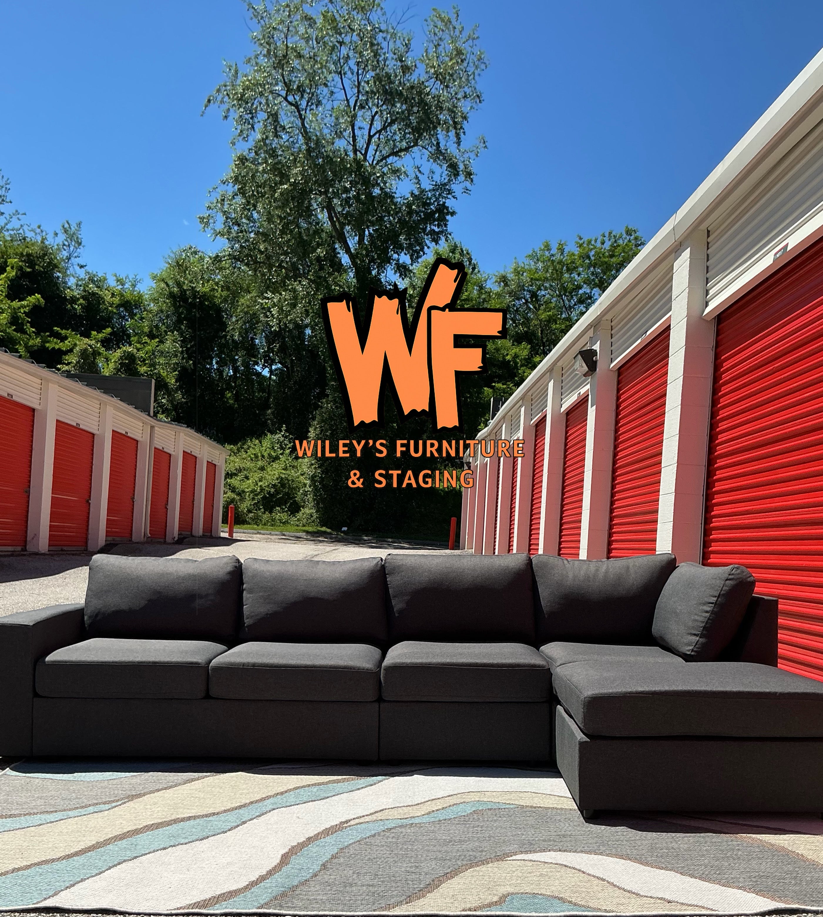 5 Piece (Low Profile) Sofa Set with Ottoman