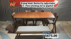 Alfredo 6- Piece Butterfly Leaf Dinning Set