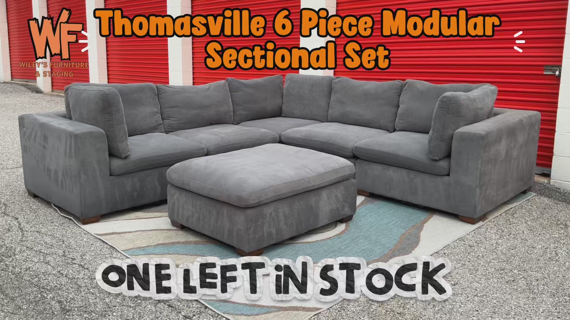 Thomasville 6 Piece Modular Sectional with Ottoman Included