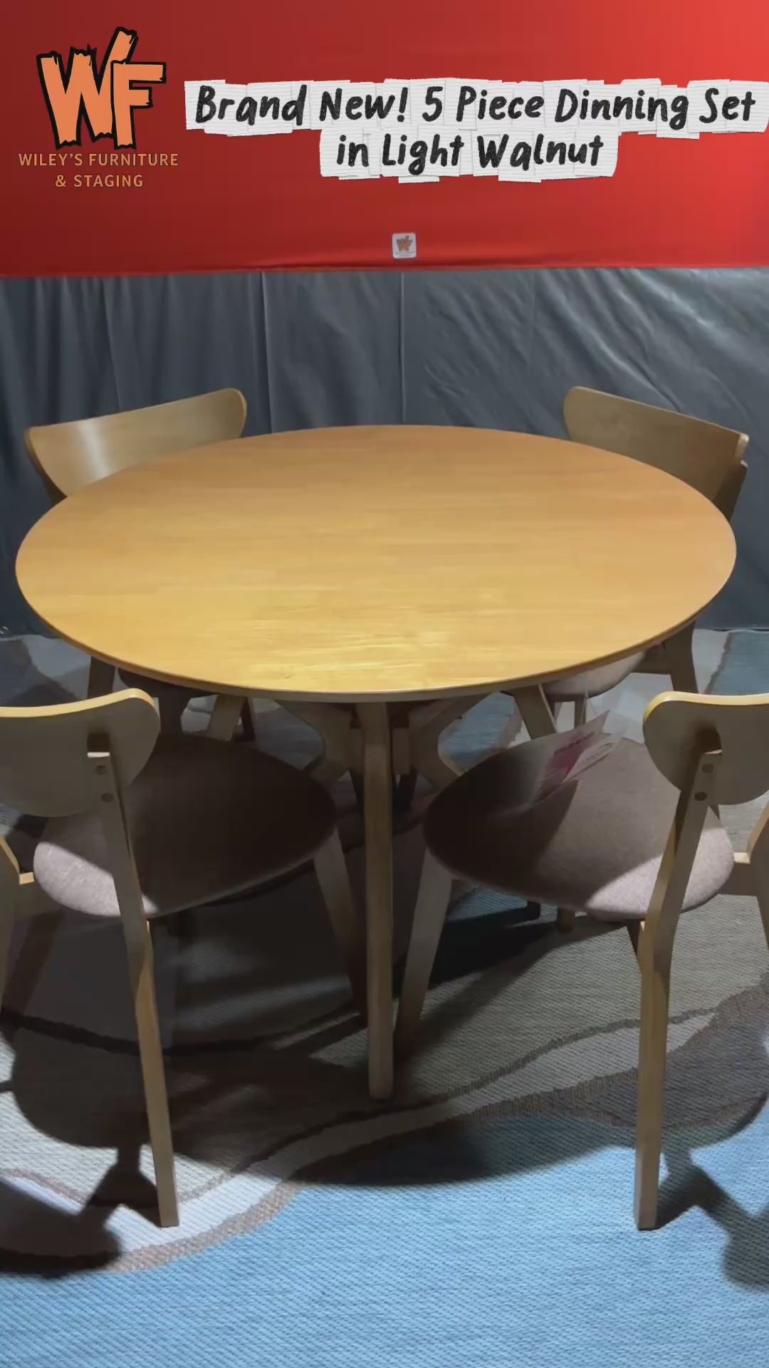 Elowen 5-Piece Round Dinning Set