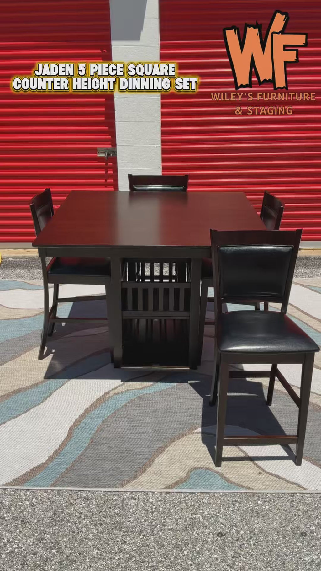 Jaden 5-Piece Square Counter Height Dinning Set