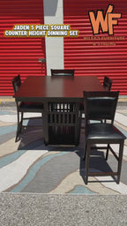 Jaden 5-Piece Square Counter Height Dinning Set